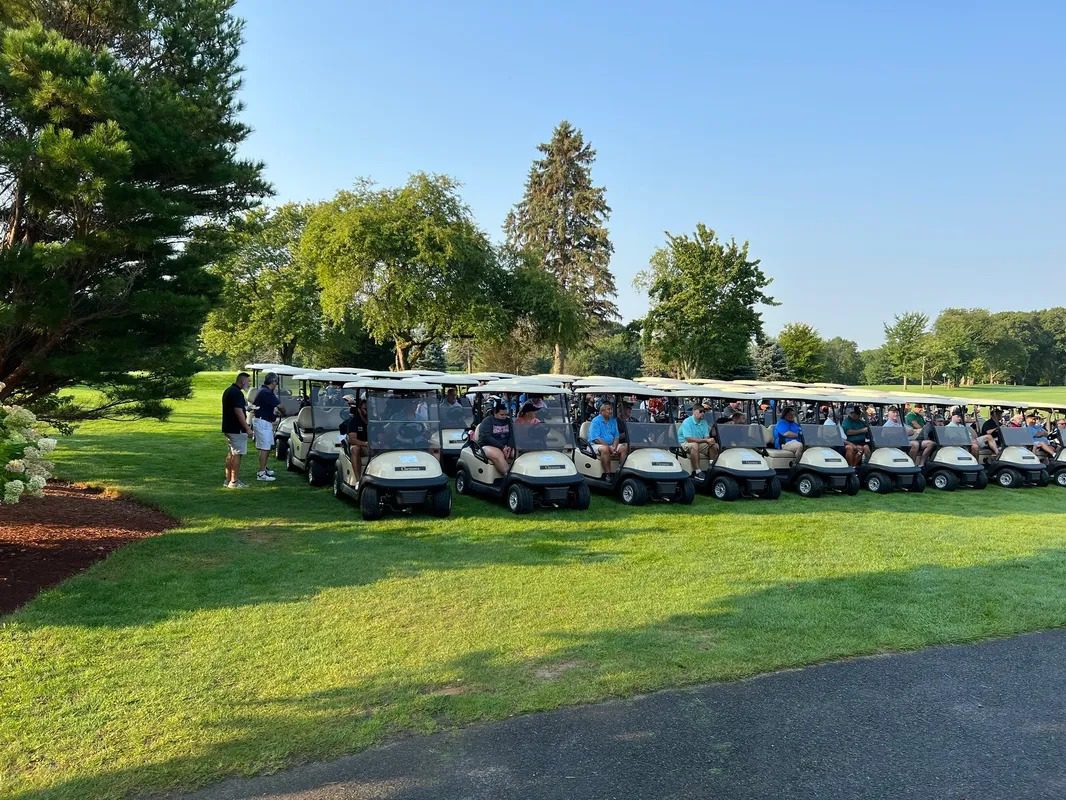 Golf Carts on a Golf Course